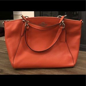 Coach Small Kelsey Satchel in Pebble Leathers